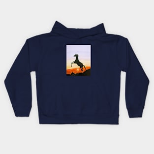 Horse Silhouette Kids Hoodie